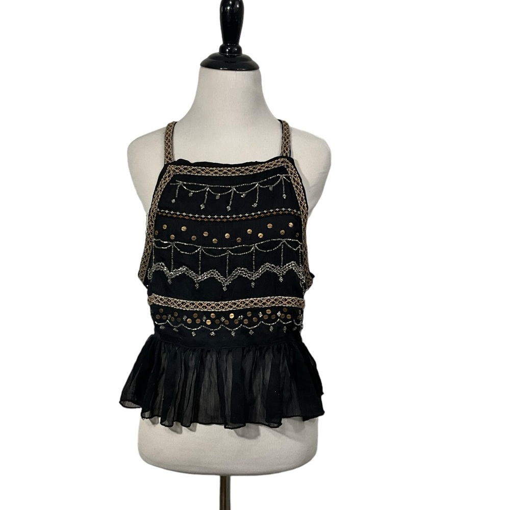 Free people beaded crop